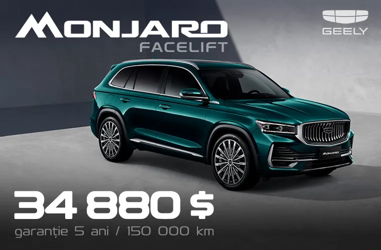 Geely Monjaro - Liderul absolut al vânzărilor în segmentul crosoverelor de nouă generație