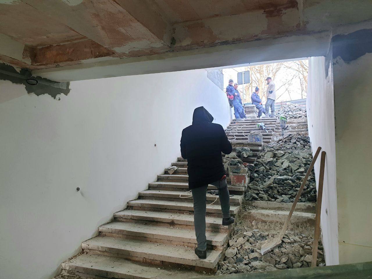 В столичном секторе Буюканы начался ремонт подземного перехода