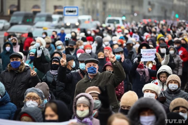 В центре Минска начинается акция протеста пенсионеров