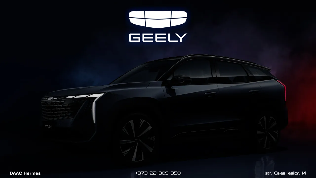 Geely выводит на рынок Молдовы свой гиперсовременный семейный кроссовер нового поколения