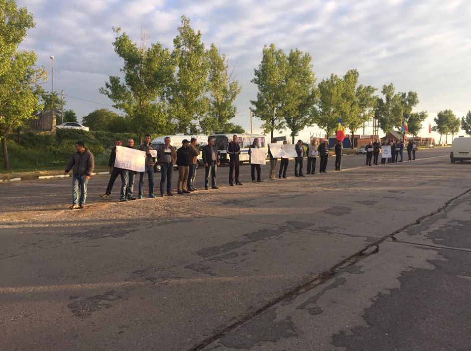 При въезде в столицу протестовали против ареста манифестантов