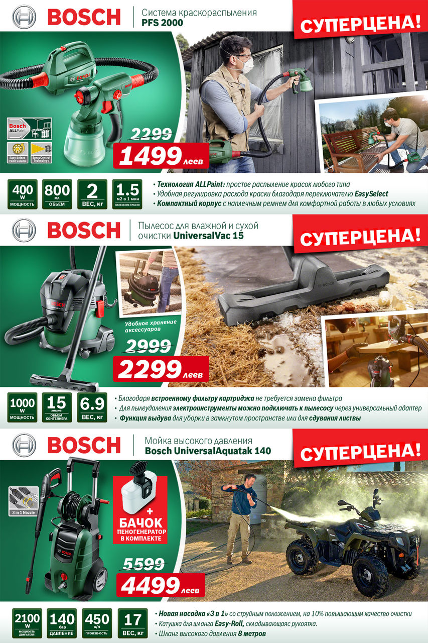 Садовая техника Bosch: Весенняя уборка на даче