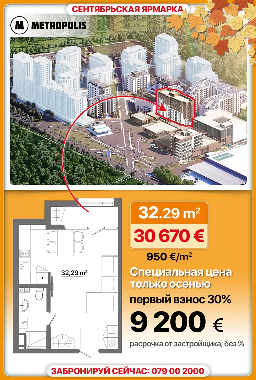 Metropolis: Осенняя ярмарка — квартиры от 850 €/м²!