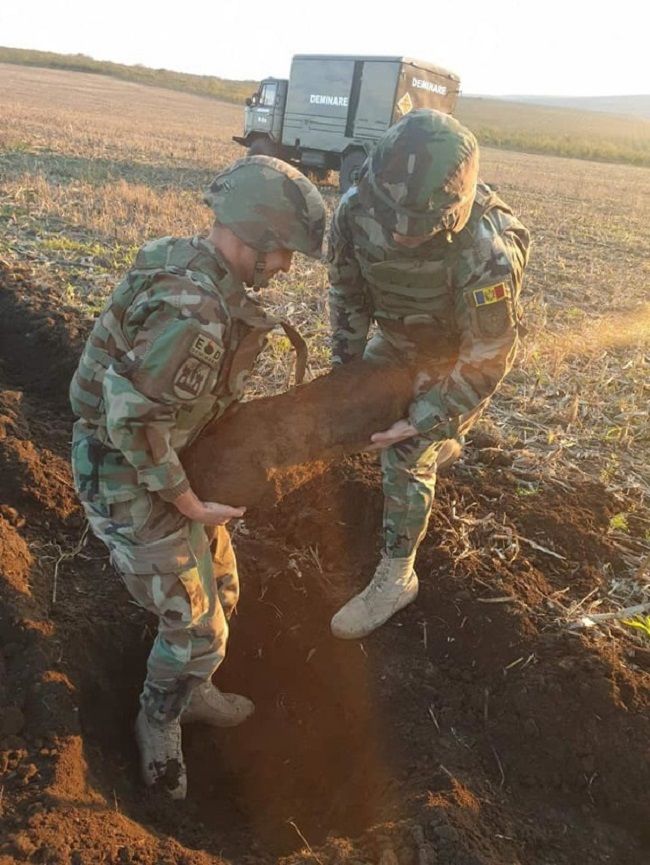 В Молдове нашли 50-килограммовую авиационную бомбу времён ВОВ