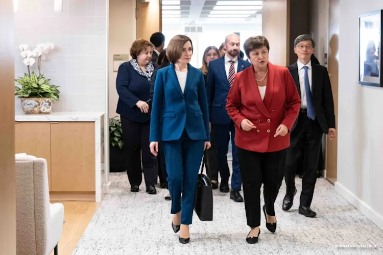 Санду в Вашингтоне встретилась с Нэнси Пелоси и главой МВФ