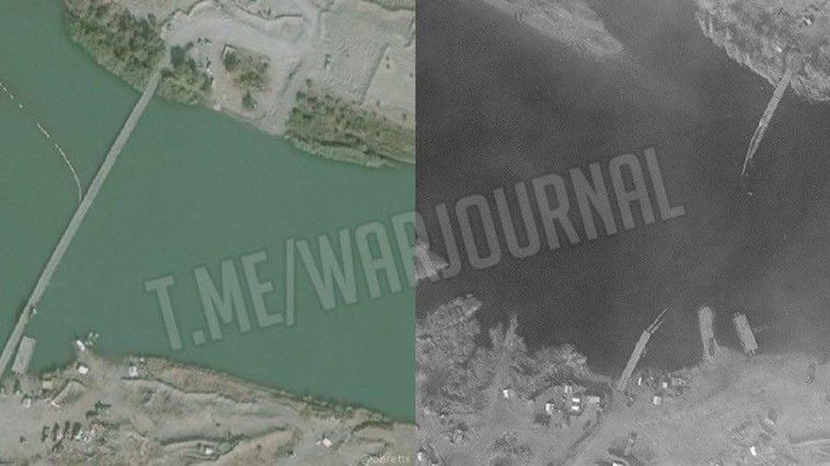În Siria s-a scufundat un pod la puțin timp după ce a fost construit de trupele ruse de geniu