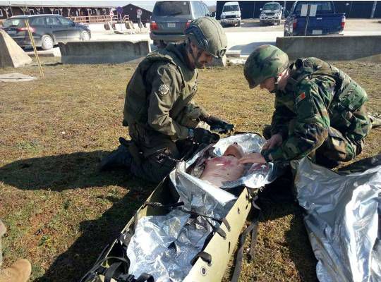 Antrenamentele militarilor moldoveni profesioniști în Kosovo