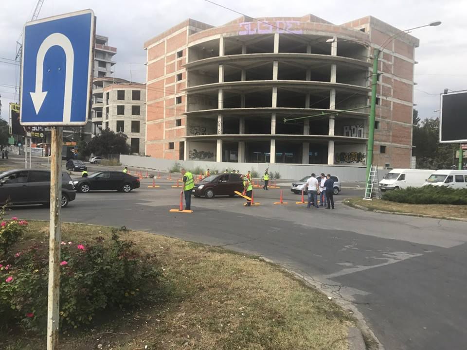 Atenție, șoferi! Sens giratoriu într-o nouă intersecţie din Chişinău