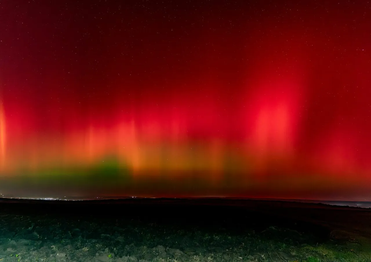 Aurora boreală, văzută în Republica Moldova