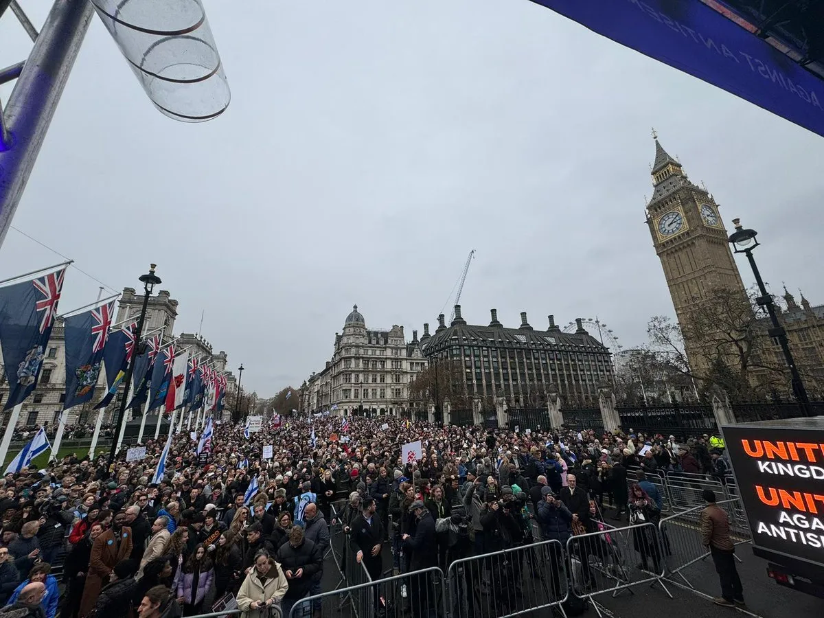 В Лондоне прошла масштабная акция против антисемитизма