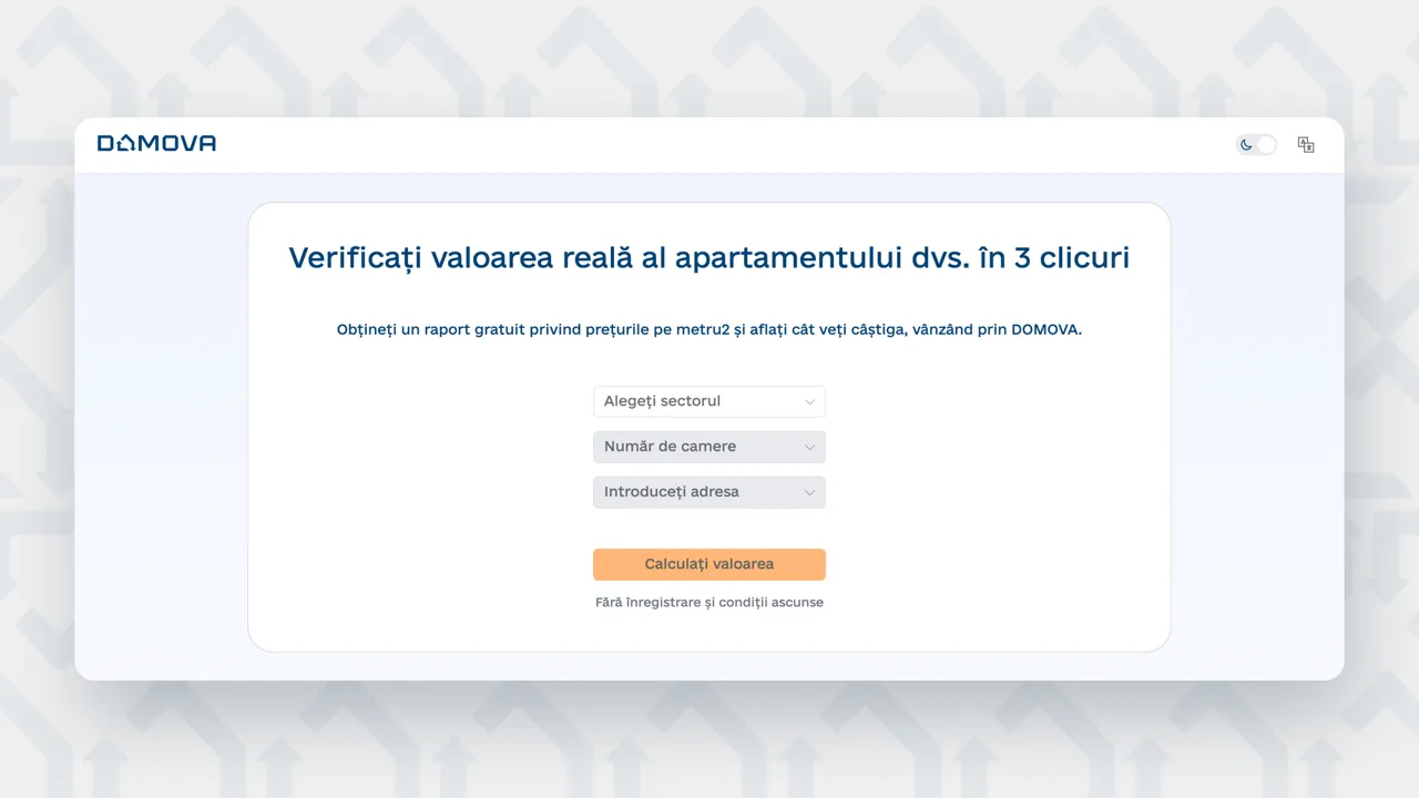 Domova în Chișinău: Aflați prețul apartamentului în 3 secunde și vindeți clădirea veche la un preț mai avantajos