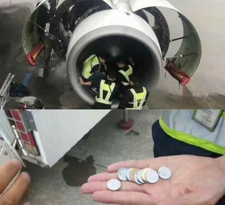O femeie din China a aruncat monede în motorul avionului "ca să aducă noroc". Ce a urmat