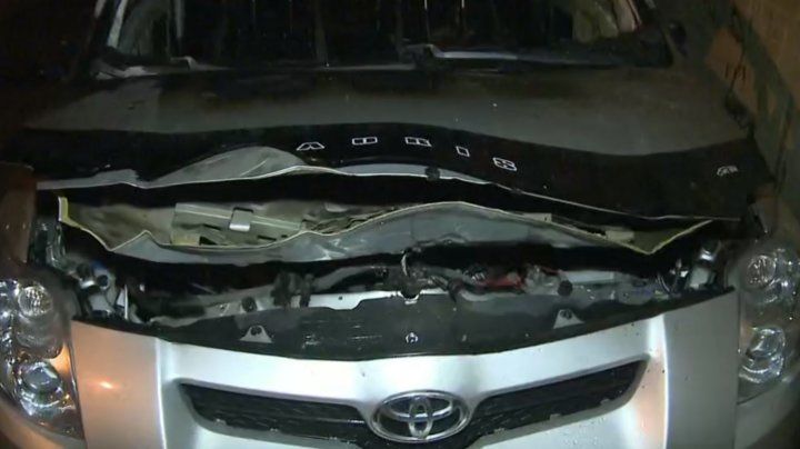 На Чеканах ранним утром загорелся автомобиль