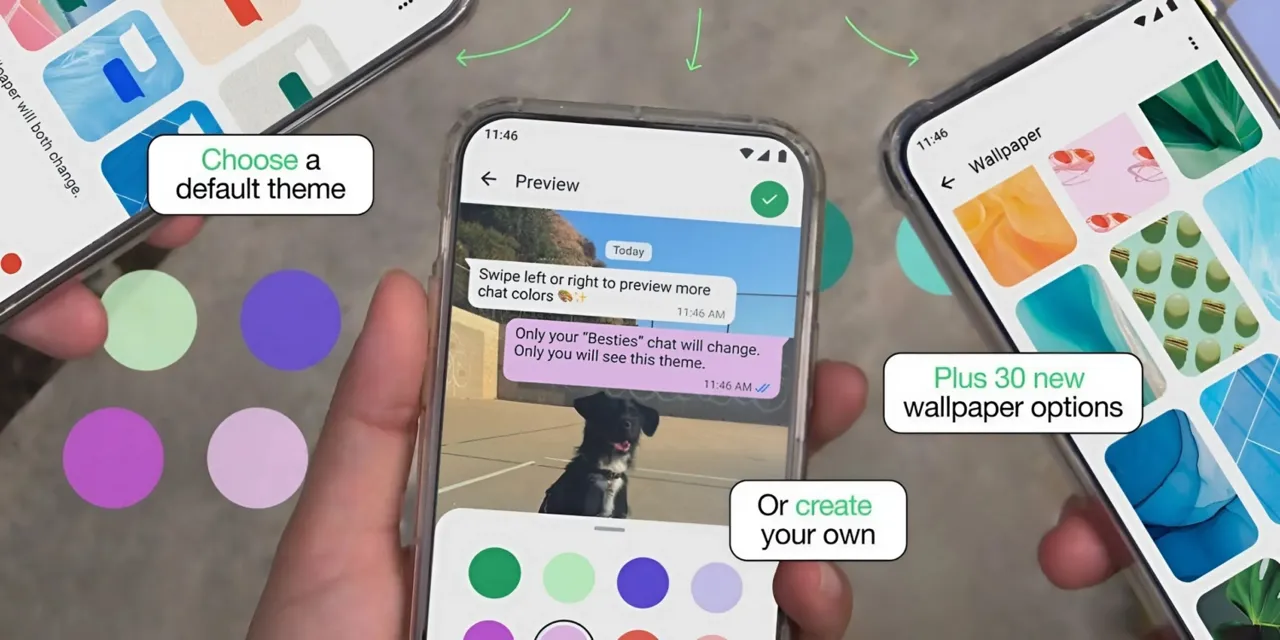 WhatsApp a introdus teme pentru chaturi, similare celor din Telegram