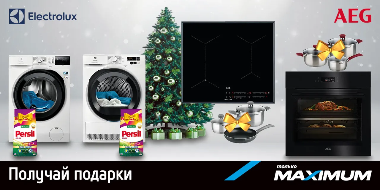 Maximum: Новый год с Electrolux и AEG — волшебные подарки каждому дому