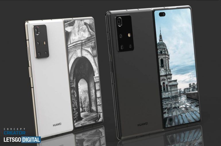 Показан дизайн нового гибкого смартфона от Huawei