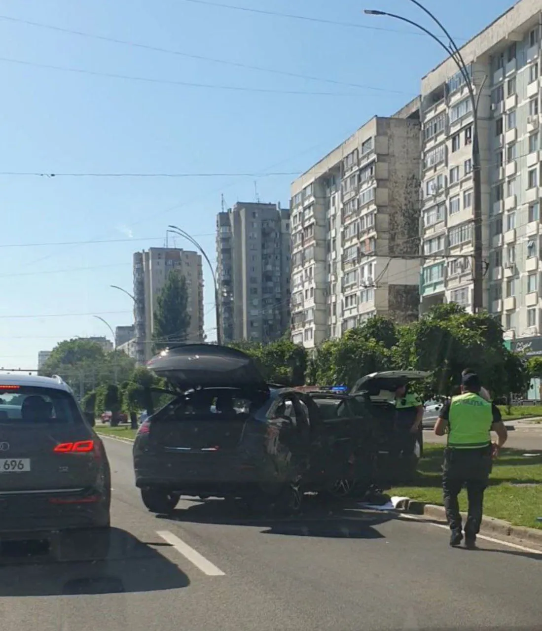 В Кишиневе произошло ДТП с участием машины полиции