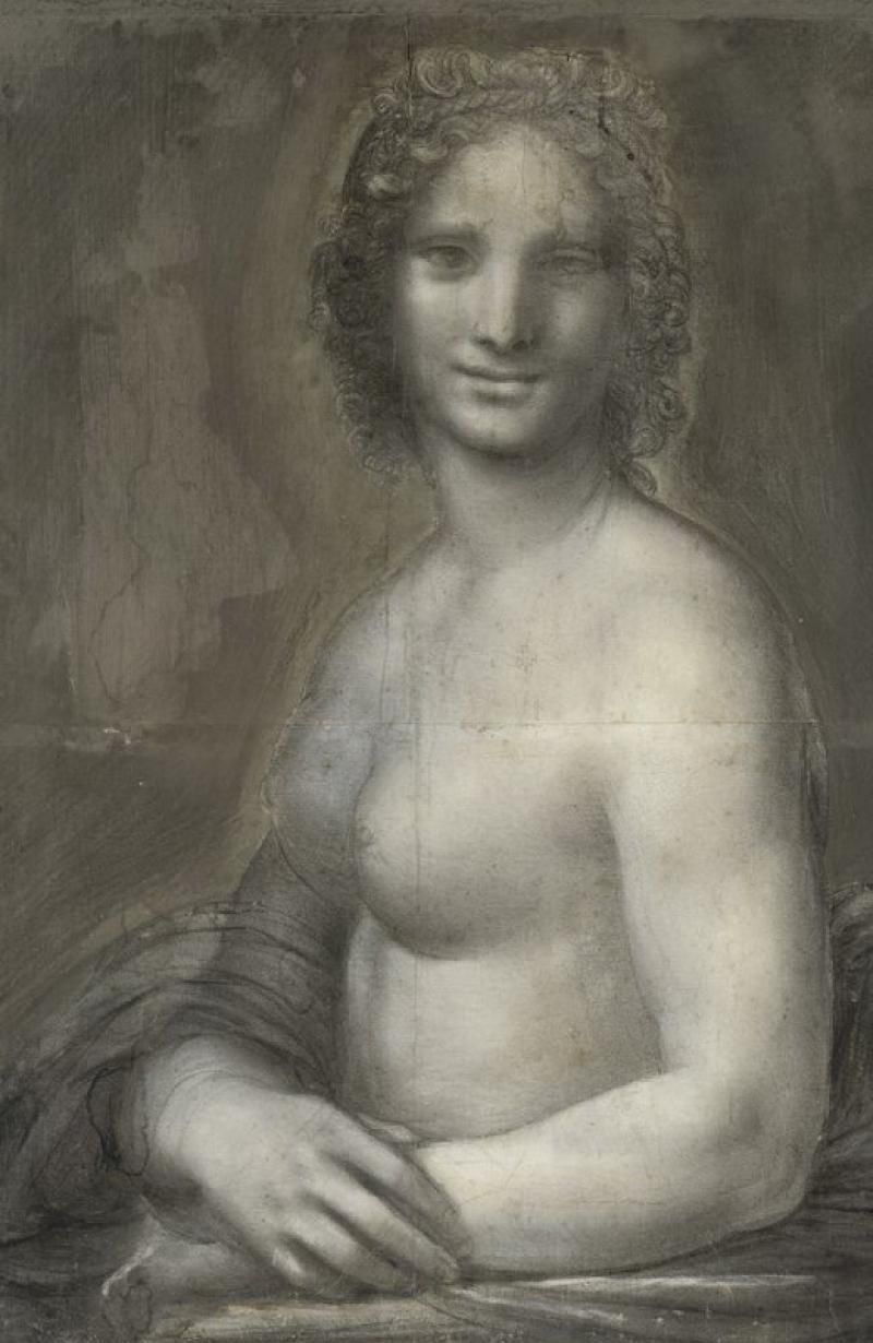 În Franța a fost găsită schița nudă a renumitei Mona Lisa