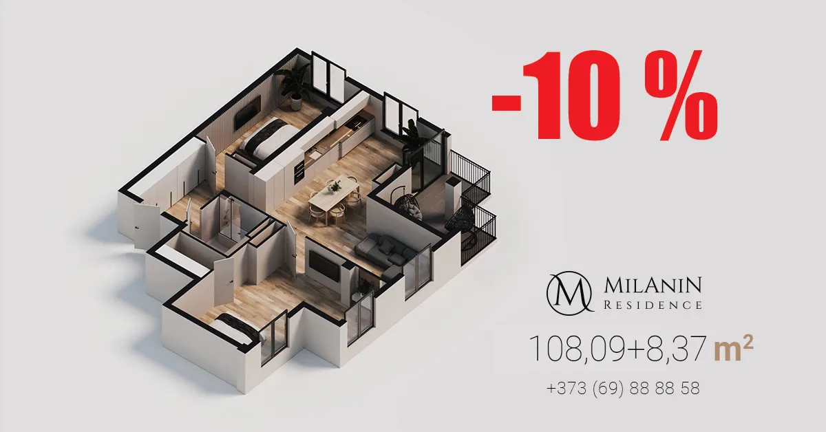 Milanin Residence: Квартира на 108 м² с террасой – правильный выбор