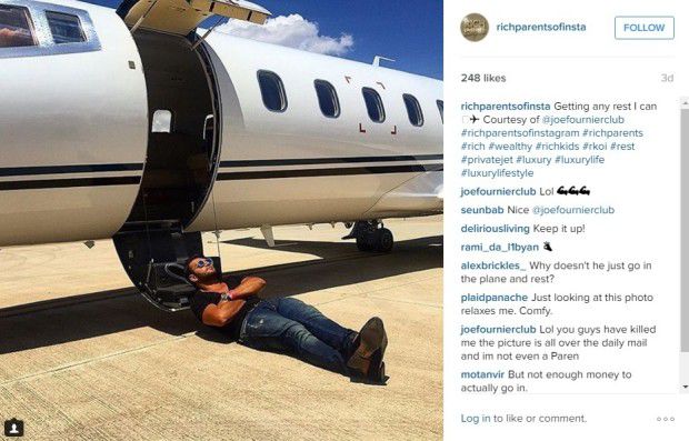 Viata luxoasa si aroganta a parintilor bogati de pe Instagram: "Astazi, m-am gandit sa mananc niste mancare de tarani"