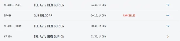 Fly One отменила ряд рейсов на 13 и 14 июня