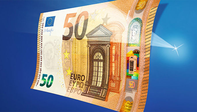 ЕЦБ представил новую купюру номиналом €50