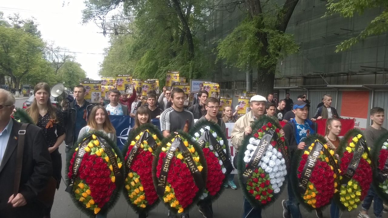 В центре Кишинева протестуют против войск НАТО