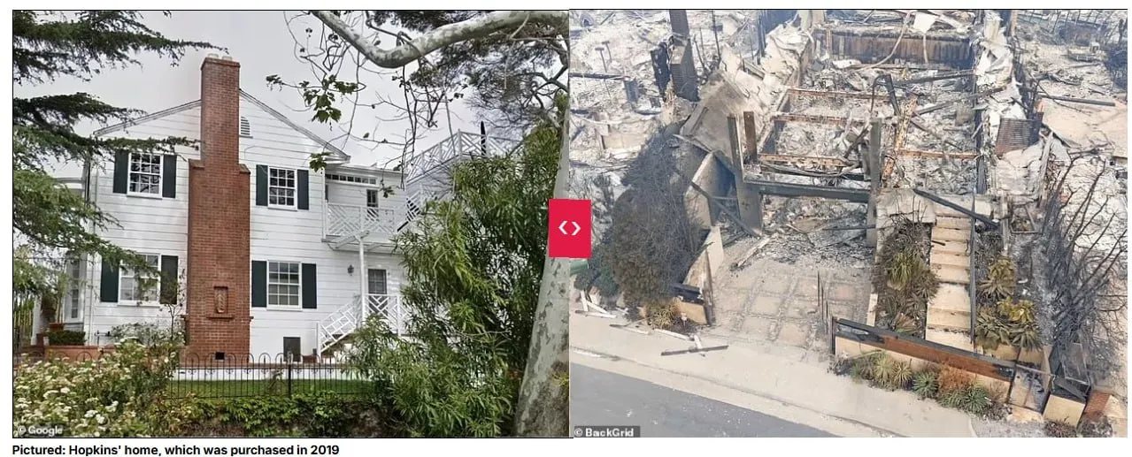 Mass-media arată amploarea incendiilor din California prin exemplul caselor arse ale vedetelor de la Hollywood