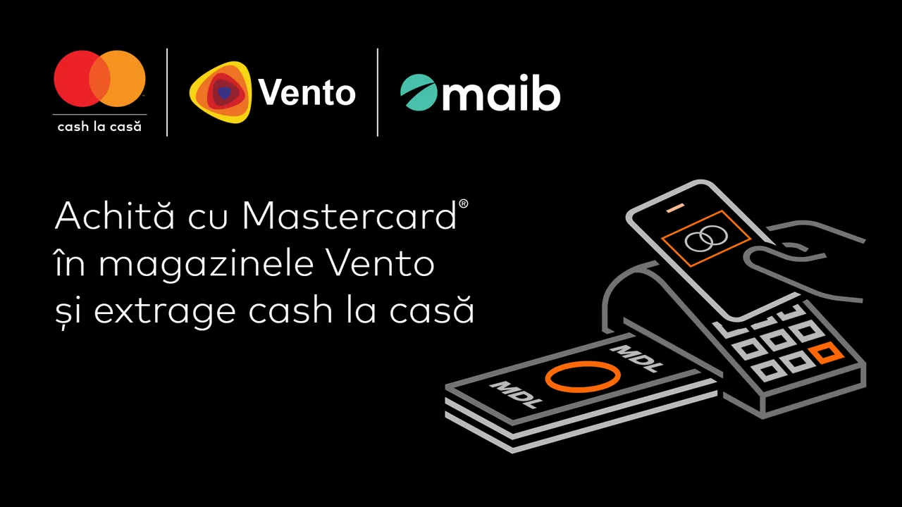 Mastercard запускает снятие наличных при оплате картой в Молдове