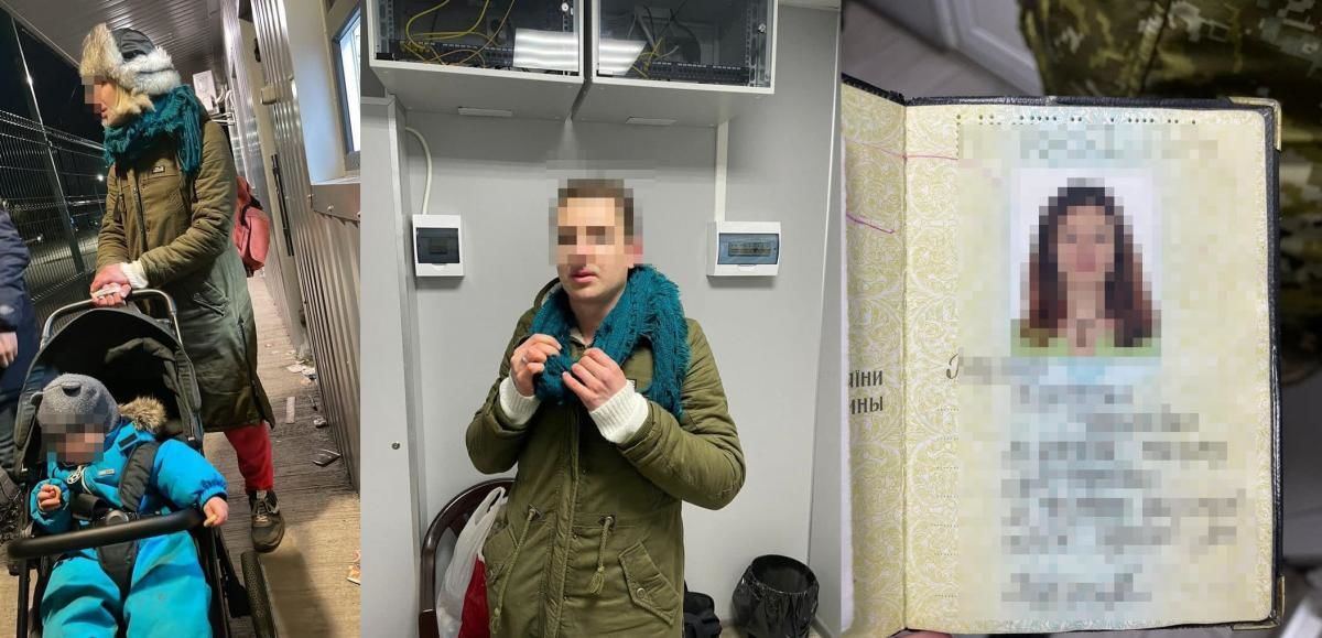 Мужчина пытался сбежать из Украины в женском наряде