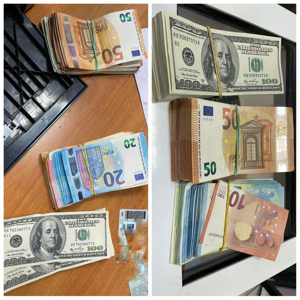 На КПП "Леушены" конфисковали незадекларированную валюту: €4000 и $11300