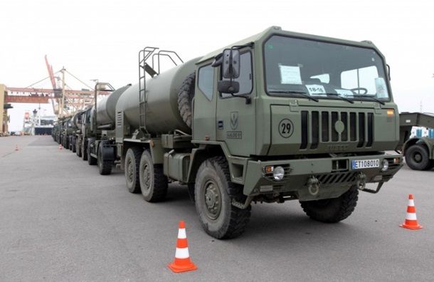 В Латвию прибыли танки из Испании