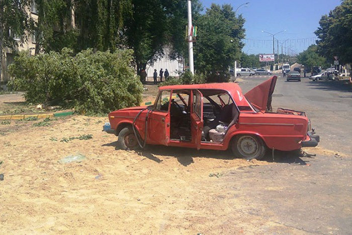 Отказали тормоза - в Дубоссарах перевернулся грузовик