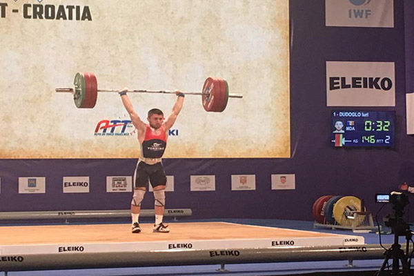 Iurii Dudoglo a devenit vicecampion european la haltere