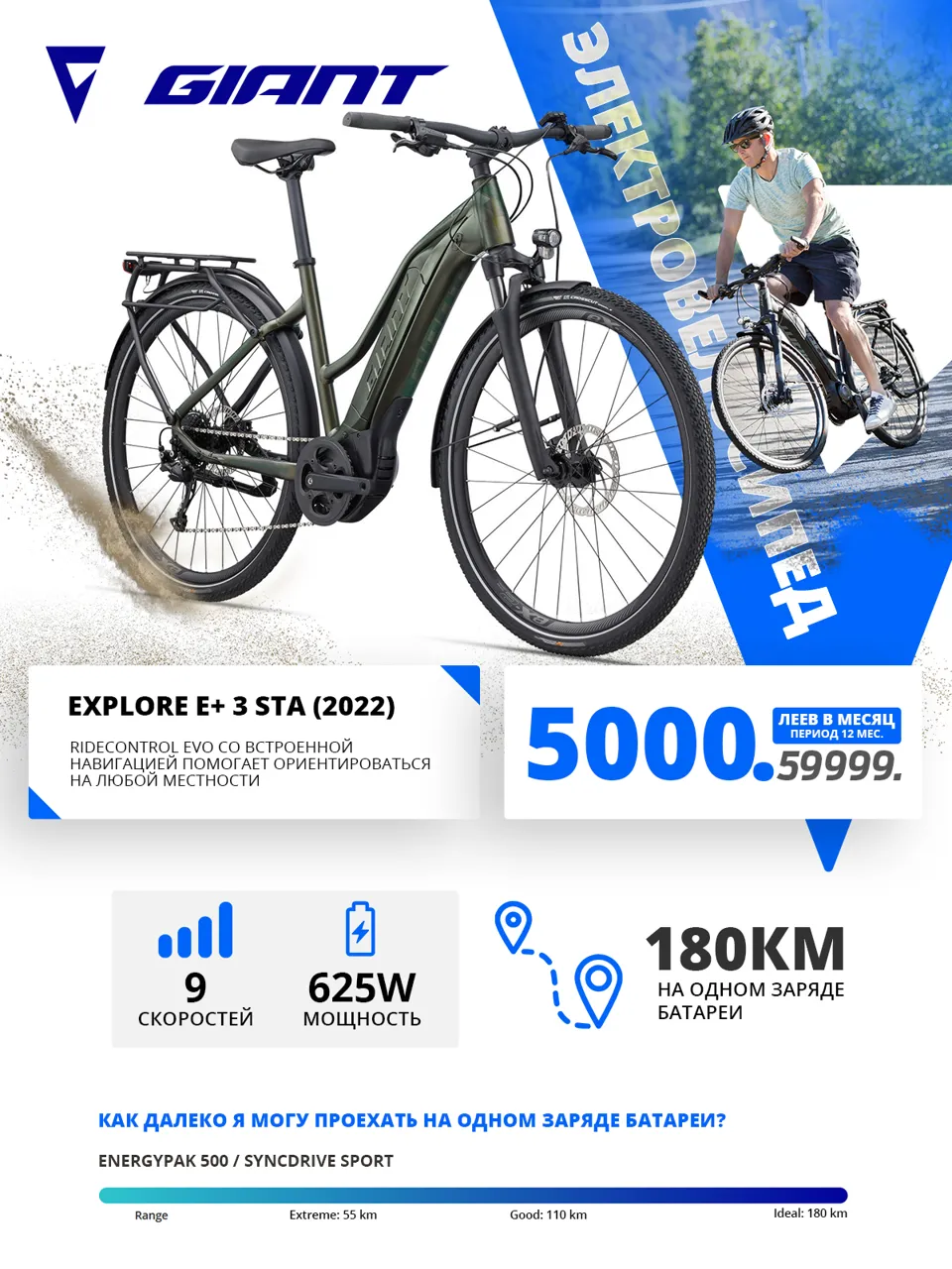 Giant: Премьера новых электровелосипедов 2022