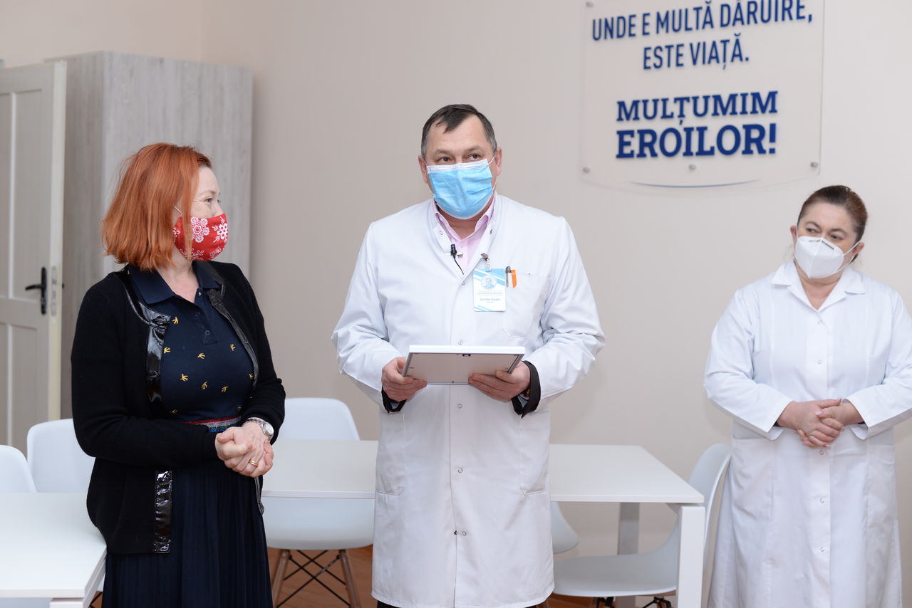 Efes: Благодаря проекту «Mulțumim eroilor» врачам обустроили  комнаты для отдыха