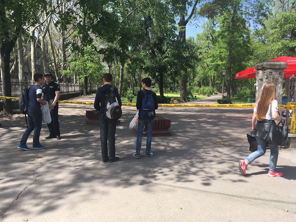 В центральный парк Кишинёва закрыли вход