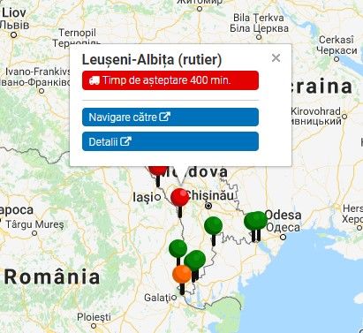 Șoferii de TIR-uri, nevoiți să aștepte ore în șir la vama Leușeni-Albița