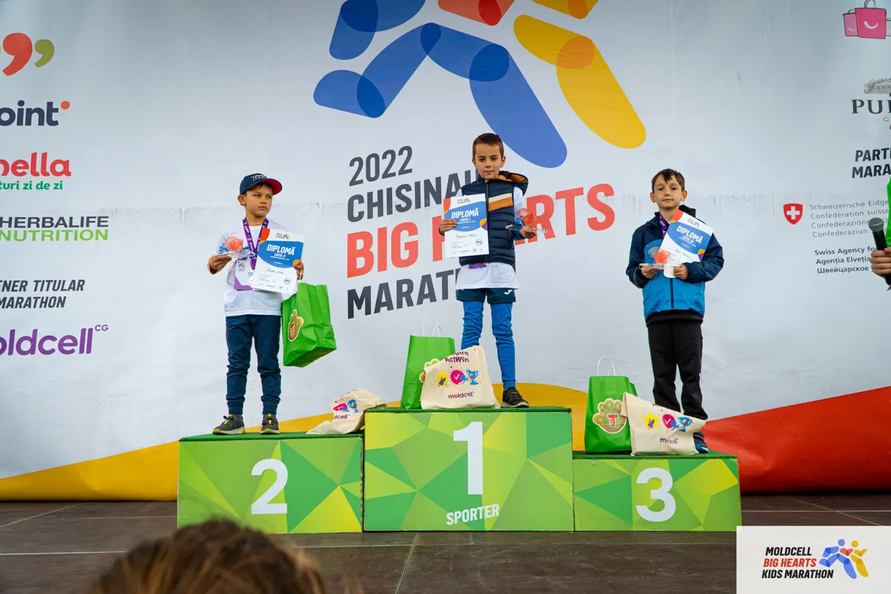 Moldcell Big Hearts Kids Marathon определил чемпионов