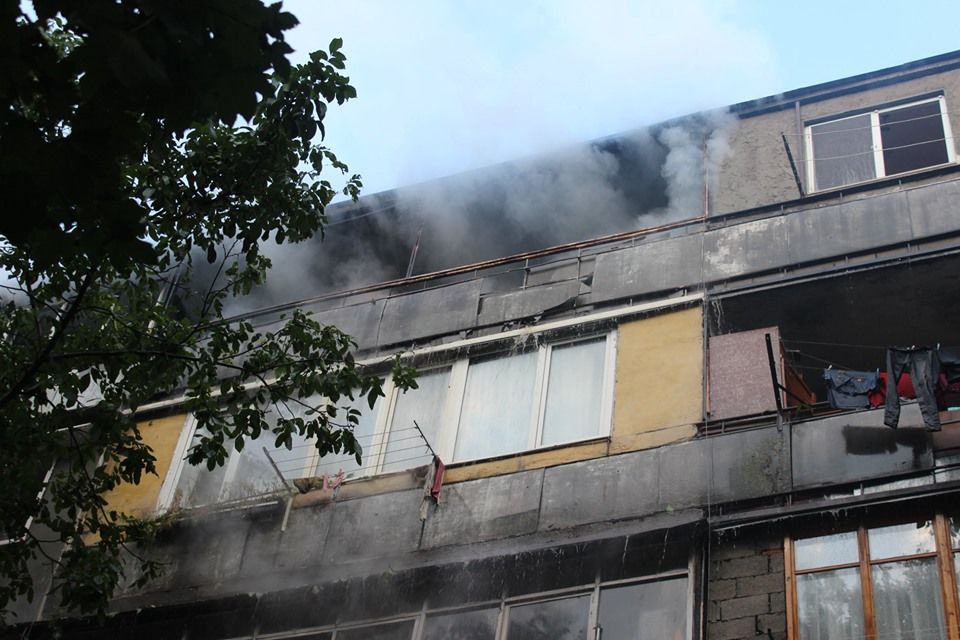 В Кишиневе произошел пожар в жилом доме