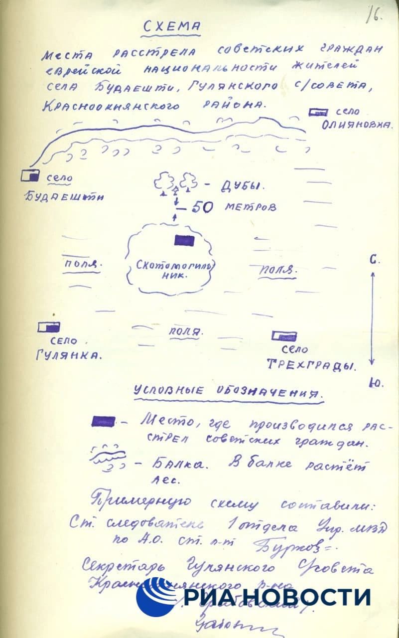 ФСБ опубликовала данные о казнях мирного населения гитлеровцами в Молдове