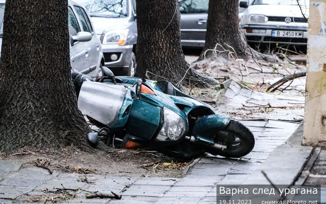 Из-за шторма в Болгарии два человека погибли, десятки тысяч остались без света