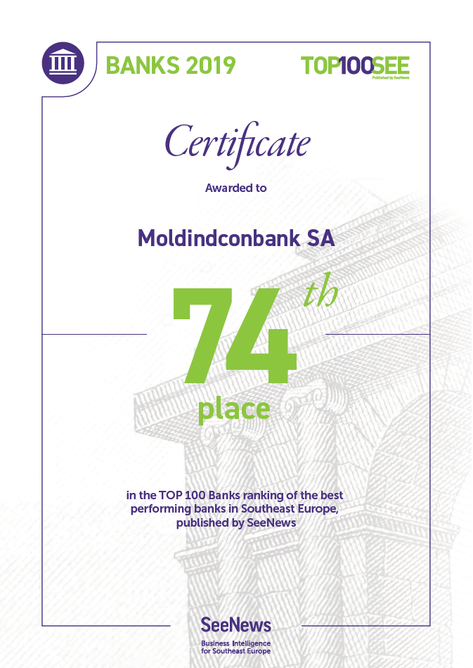 Moldindconbank – один из самых рентабельных банков на Юго-Востоке Европы ®