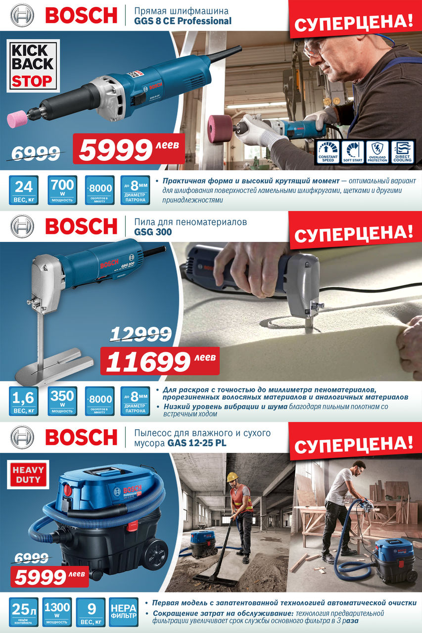 Bosch Siemens: Электроинструменты Bosch - новинки для профессионалов Ⓟ