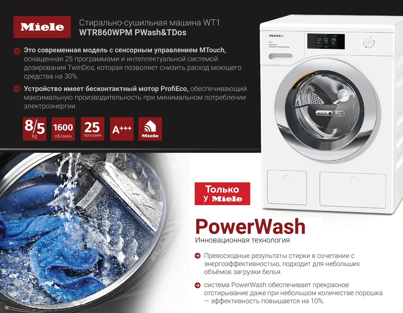 Premium Store: Once a Miele, Always a Miele - домашняя прачечная Miele
