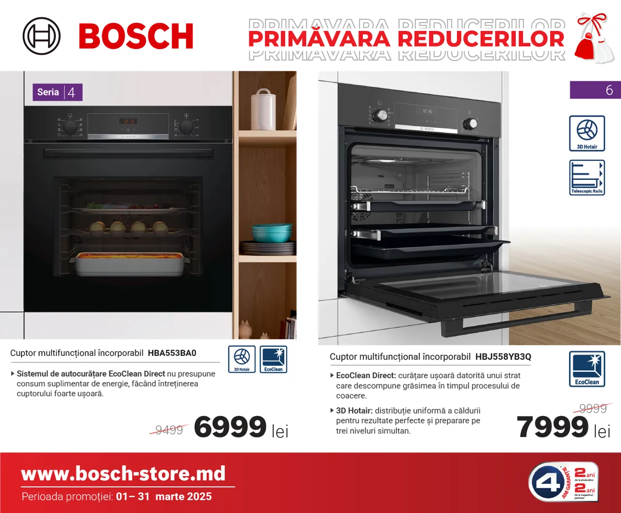 Bosch Store: Весна скидок началась - бытовая техника Bosch от 3999 леев