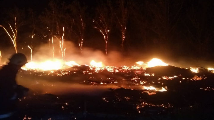 Incendiu puternic la Cimitirul Sfântul Lazăr din Capitală