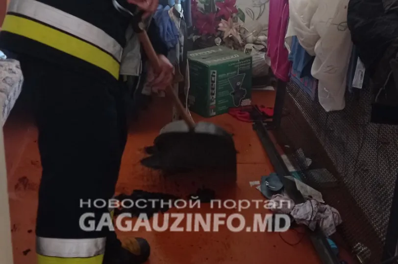 При пожаре в Комрате едва не погиб мужчина