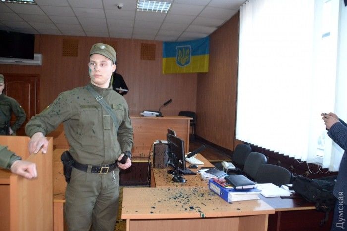 В Одесском суде разбрызгали зеленку: судили гражданина Молдовы