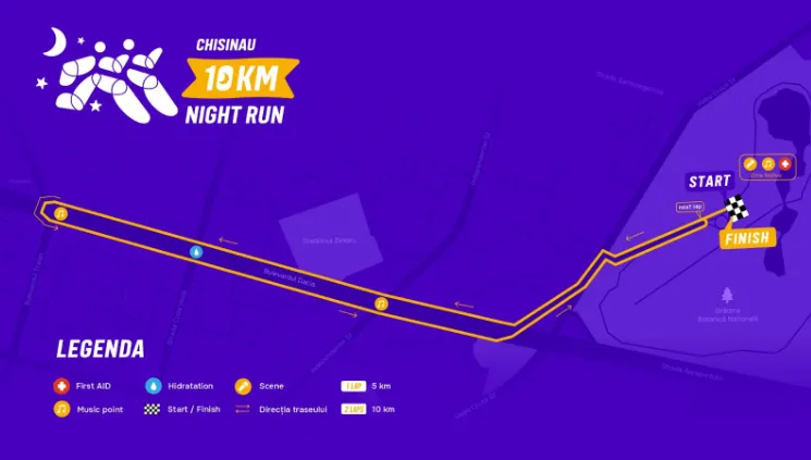 Сегодня стартует Chisinau 10 km Night Run: Забег под звездами